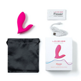 TESTER - FLEXER BLUETOOTH INSERTABLE DUAL PANTY VIBRATOR - PINK