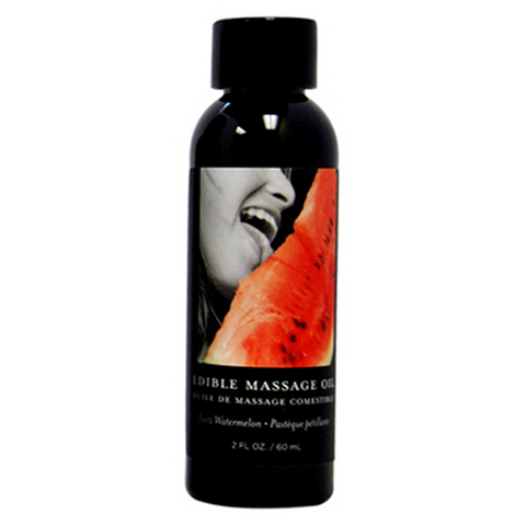 TESTER - Edible Massage Oil Watermelon 2 fl oz / 60 ml