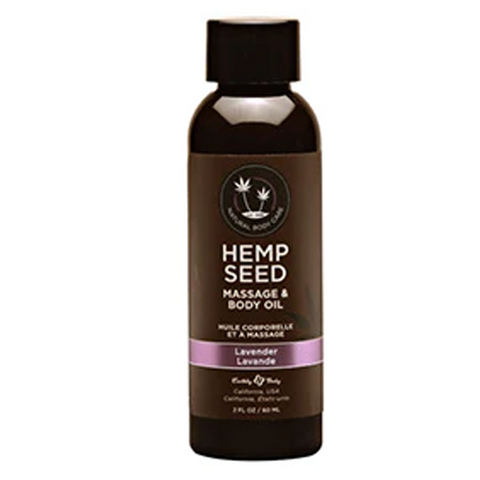 TESTER - Hemp Seed Massage & Body Oil Lavender 2 fl oz / 60 ml