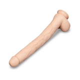 BONE - 17" DEEP-INSERT DILDO WITH REALISTIC BALLS AND SUCTION CUP