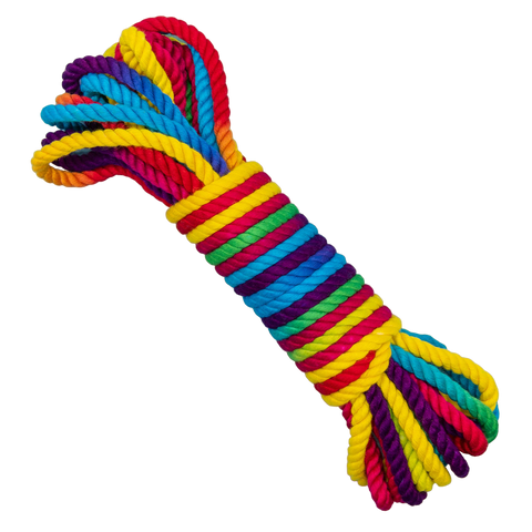 TESTER - Funfetti Rainbow Bondage Rope