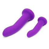 DUO 2PC 5.5" & 7.75" SILICONE DILDO & HARNESS SET