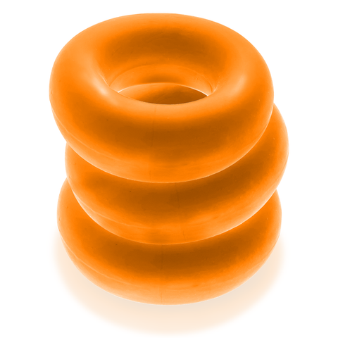 FAT WILLY 3-pack jumbo cockrings ORANGE