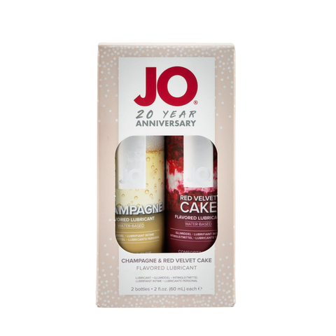 JO Limited Edition 20 Year Anniversary Set - Champagne 2 oz/60 mL + Red Velvet Cake 2 oz/60 mL