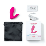 FLEXER BLUETOOTH INSERTABLE DUAL PANTY VIBRATOR - PINK