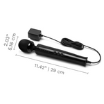 Die Cast Plug-In Vibrating Massager - Black