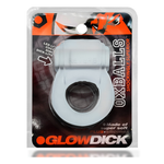 GLOWDICK, cockring with LED, CLEAR ICE