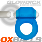 GLOWDICK, cockring with LED, BLUE ICE