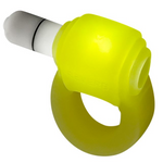 GLOWDICK, cockring with LED, YELLOW ICE