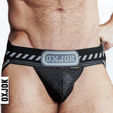 PACKER, industrial quilted cargo strapjock, BLACK PUFF, XX-LARGE