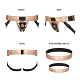 LEATHERETTE HARNESS CURIOUS - ROSE GOLD HOLOGRAPHIC