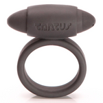 TESTER - Vibrating Super Soft Cock Ring Black