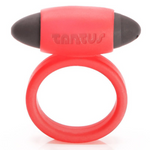 TESTER -Vibrating Super Soft Cock Ring Red