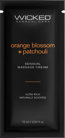 Orange Blossom + Patchouli Massage Cream .34oz