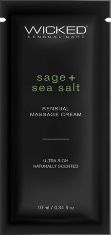 Sage + Sea Salt Massage Cream .34oz