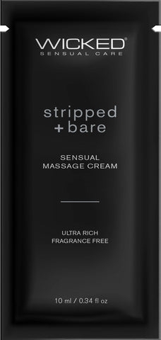 Stripped + Bare Massage Cream .34oz