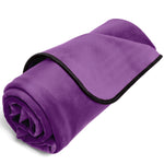 FASCINATOR THROW PURPLE VELVISH - TRAVEL SIZE