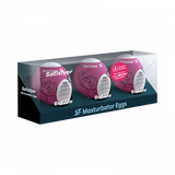 Masturbator Egg 3er Set (Bubble) Violet