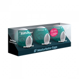 MASTURBATOR EGG 3ER SET (NAUGHTY) DARK GREEN