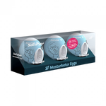 MASTURBATOR EGG 3ER SET (SAVAGE) LIGHT BLUE