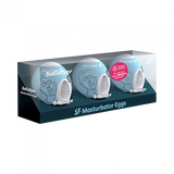 MASTURBATOR EGG 3ER SET (SAVAGE) LIGHT BLUE